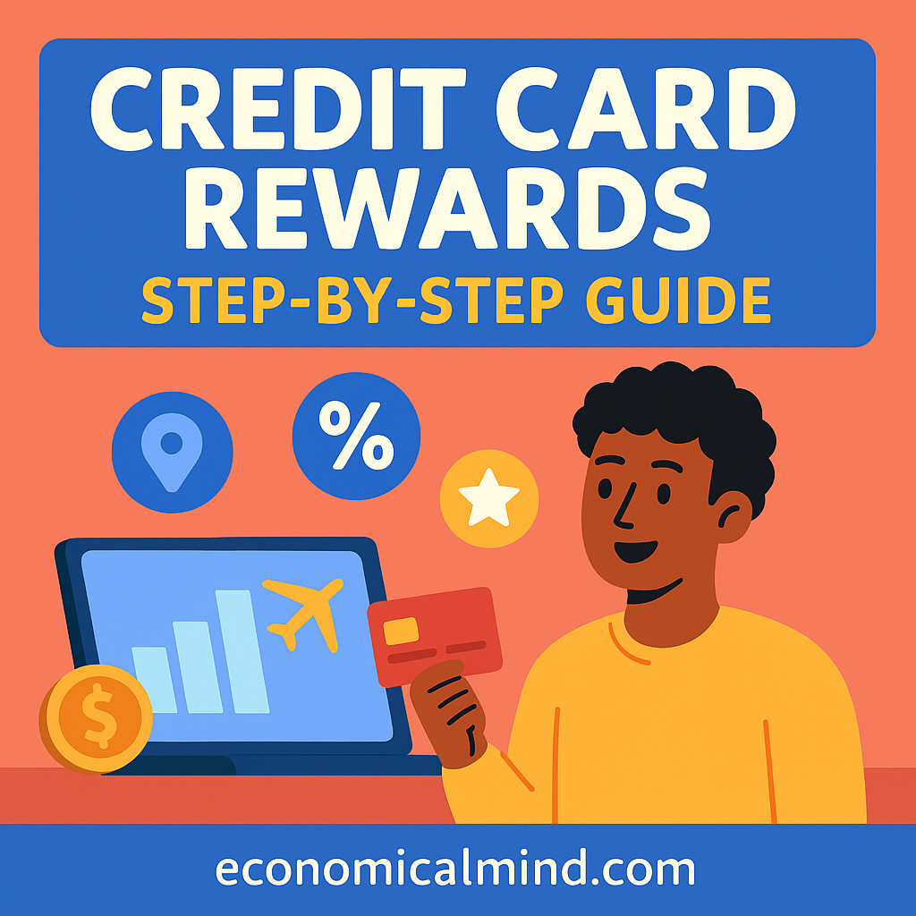 Person earning travel points and cash back using credit cards while tracking rewards on a laptop.