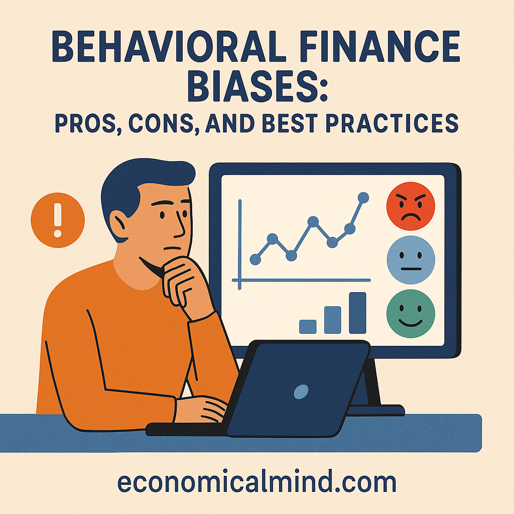Investor analyzing emotions and market behavior on computer screen.
